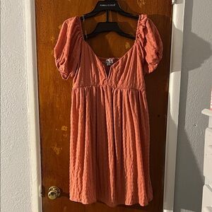 Justify Women's Mini Dress in Rust Pink